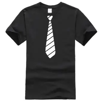 t shirt with tie printed on it