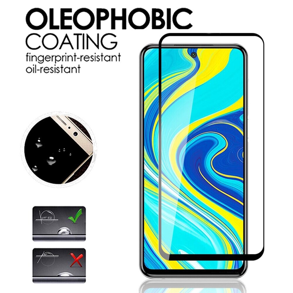 2PCS Full Glass Protector Xiaomi Redmi Note 9s Screen 9D Tempered Glass Phone Protector Protective Film Xiaomi Red mi Note 9 S Glass