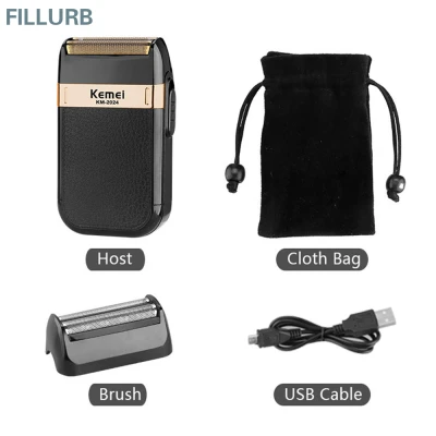FILLURB【FAST DELIVERY】【FREE SHIPPING】Kemei KM - 2024 Titanium Electric Shaver Beard Trimmer & Professional Electric Hair Clipper & Cordless Adjustable Razor Shaver【COD】