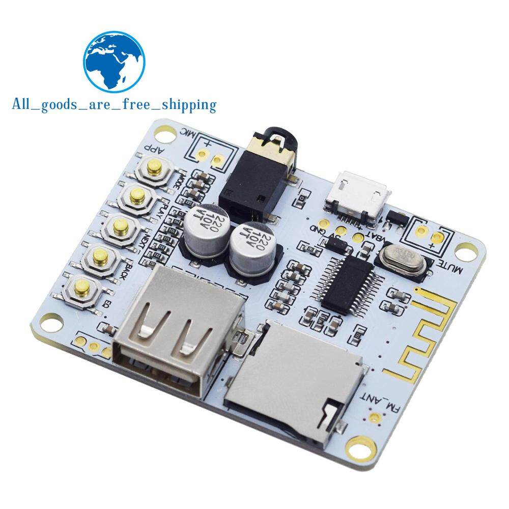 TZT Bluetooth Audio Receiver board with USB TF card Slot decoding playback output A7-004 5V 2.1 Wireless Stereo Music Module