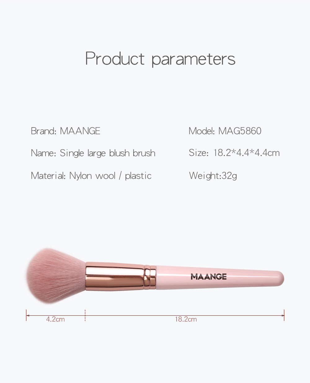 Cọ Trang Điểm MAANGE Cho Bột Cọ Má Hồng Pha Trộn