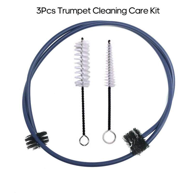 3Pcs Trumpet Cleaning Care Kit Wind Instrument Accessories Practical Trumpet Cornet Maintenance Cleaning Kit for Mouthpiece Valve Bore Malaysia