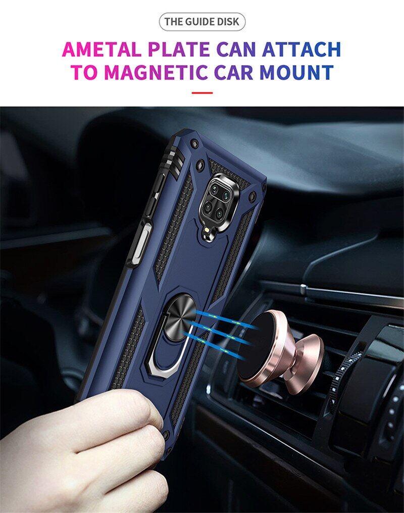 Ốp Lưng Chống Sốc KEYSION Cho Xiaomi Redmi Note 9S Note 9 Pro, Ốp Điện Thoại Viền Kim Loại Gắn Nam Châm Chống Sốc Cho Redmi Note 9 Pro Max