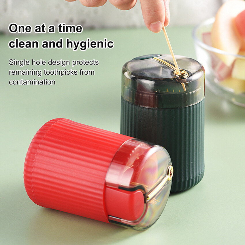 Modern Simple Pop-Up Toothpick Box Creative Press Type Automatic Pop-Up Toothpick Can Household Convenient Toothpick