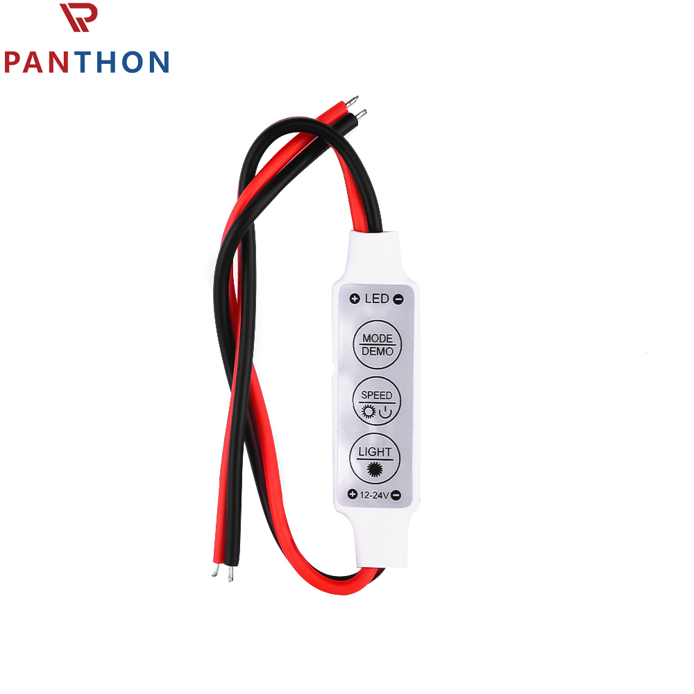 Panthon mini 12V dải đèn LED Bộ điều khiển làm mờ với 3528 5050 chuyển đổi