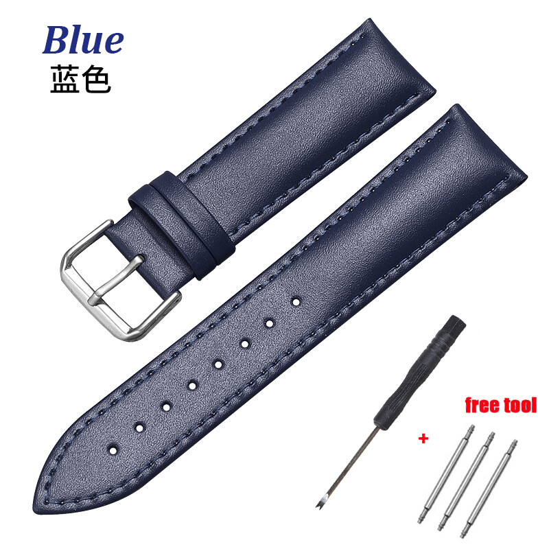 New Cowhide Band Real Genuine Leather Watchband Bracelet Watch Accessories Refit Soft Wristband Strap 12mm 13mm 14mm 15mm 16mm 17mm 18mm 19mm 20mm 21mm 22mm 24mm