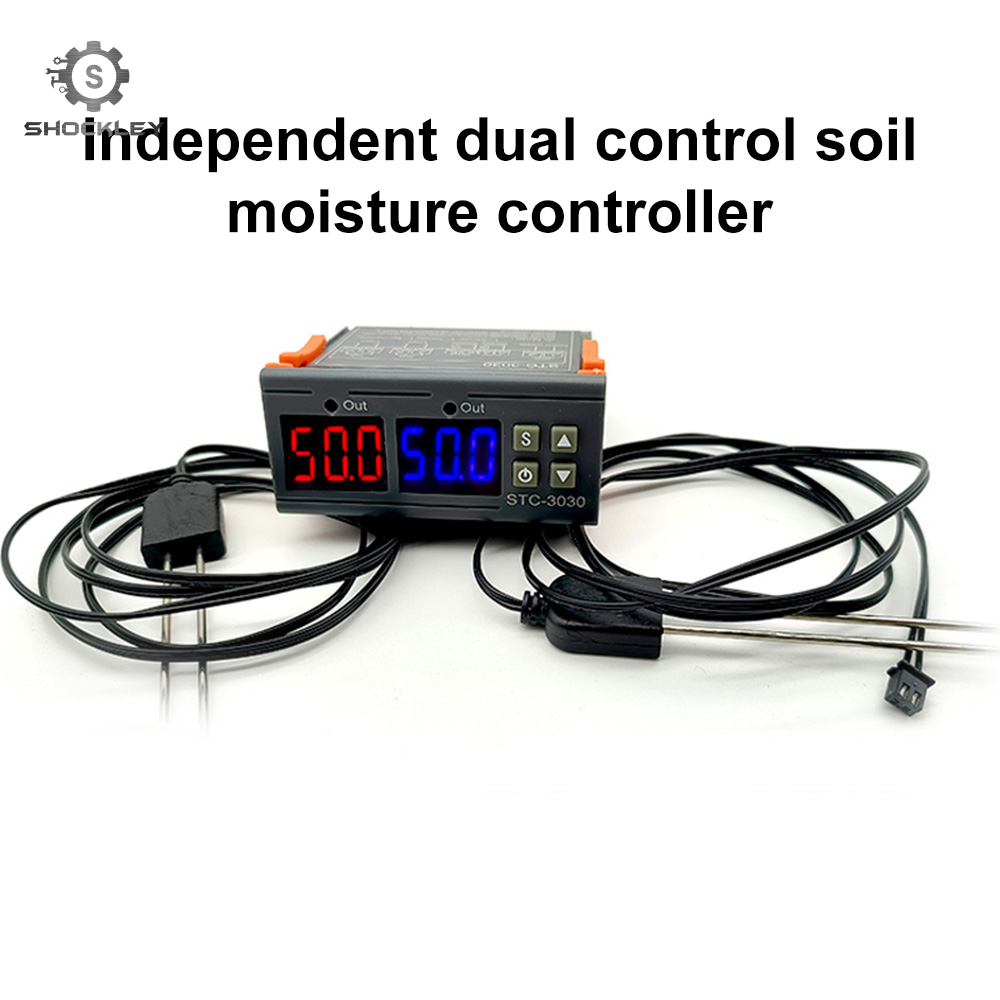 Shockley Digital Temperature Humidity Controller DC12V/DC24V AC110 220V Temperature Humidity Hygrometer Thermostat Controller