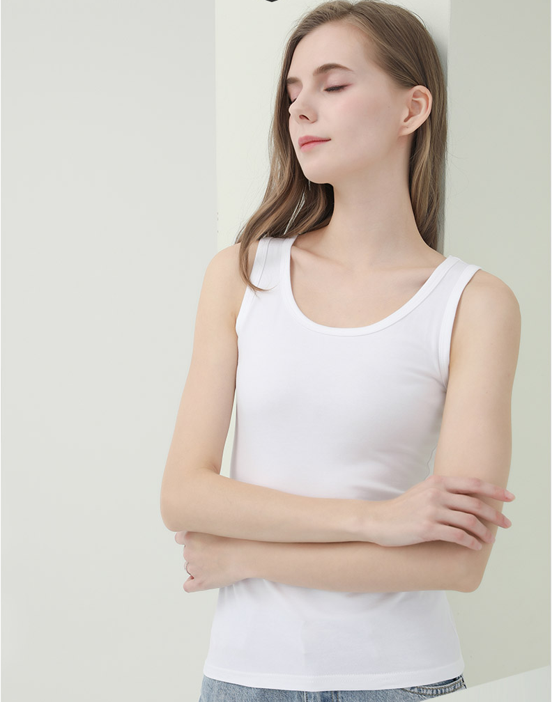 Singlet Women Cotton Tank Tops Sleeveless Round neck T Shirt  Basic Tanks  Ladies Vest Singlets Camisole Slim Women Plus Size Tanks Black White Gray