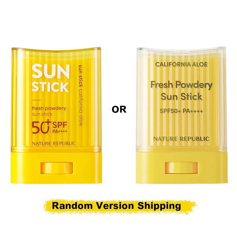 Nature republic california aloe series fresh powdery sun stick spf50+ pa++++ 24g | daily sun block spf50+ pa++++ 57ml | moisturising tone up sun block spf50+ pa++++ 57ml