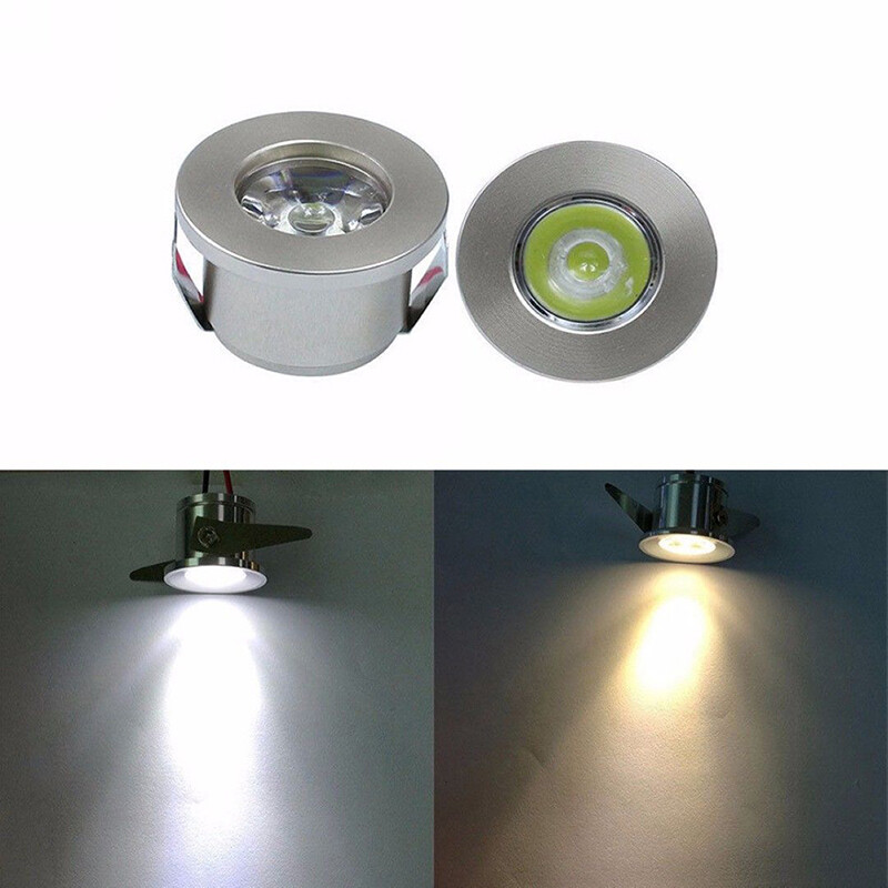 [The Gesh] 1 3W Recessed Mini Spotlight Lamp Ceiling Mounted LED Downlight Ceiling Light
