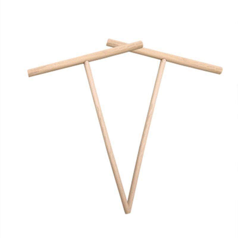 Wooden Stick Kitchen Tool DIY Pancake Shelf Spreader Stick Egg T-shaped Crepe Maker Machine