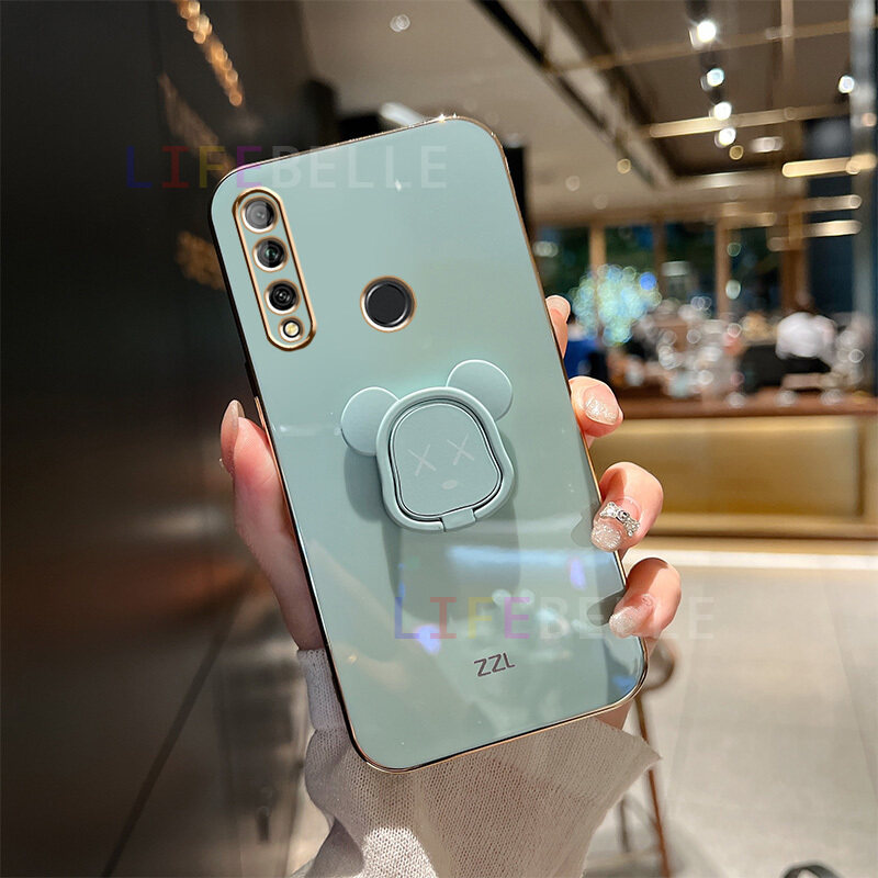 LIFEBELLE Ốp Cho Samsung Galaxy A50 A50s A30s A70 Ốp, Có Giá Đỡ Gấu Dễ Thương Ốp Điện Thoại Mềm Sáng Tạo Cao Cấp Sang Trọng Cho Cặp Đôi Nữ Mạ Ốp Lưng Bảo Vệ Chống Sốc Bằng Silicon