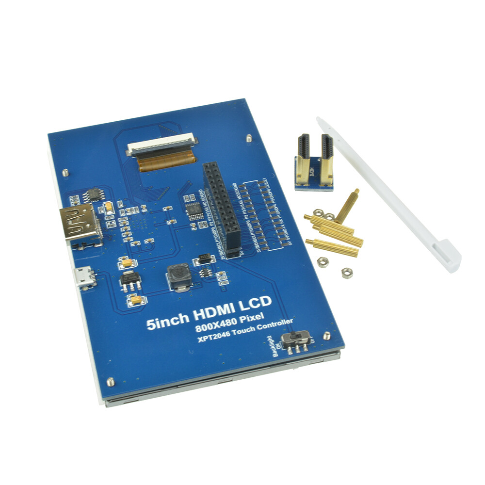 Original 5 inch HDMI Touch Screen TFT LCD Panel Module Shield 800X480 For Raspberry Pi