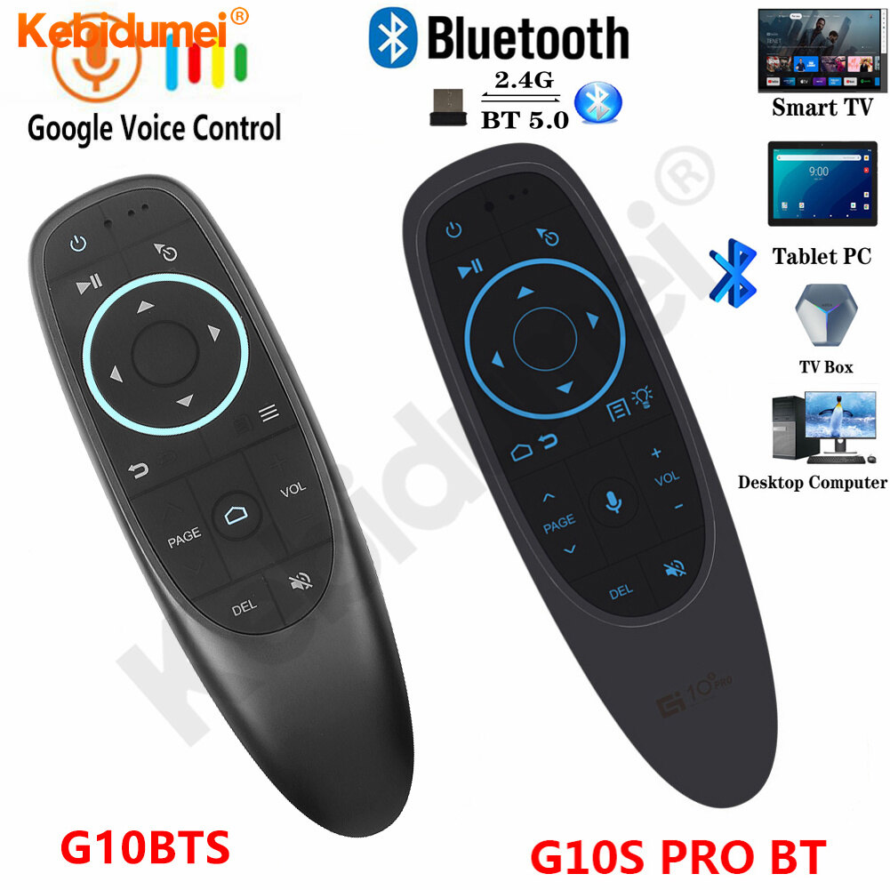 Kebidumei Wireless Air Mouse Smart Controller Voice Remote Control Wireless 2.4G / Bluetooth 5.0 Gyroscope Voice Control Wireless Air Mouse
