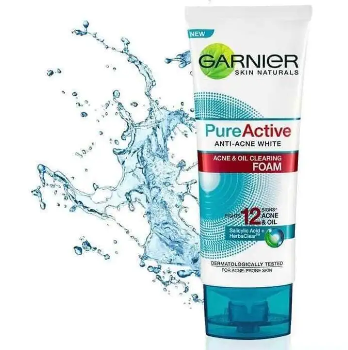 garnier pure active anti acne foam ingredients