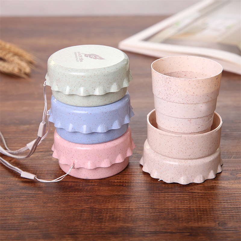 SAWU Convenient 130ml Folding Cup Telescopic Cup Travel Folding Cup Portable Water Cup