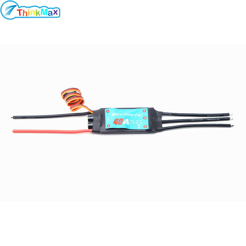 thinkmax Bidirectional 20a/30a/40a/50a/60a Brushless Esc for Rc Car/boat/ Remote Control Ship Pneumatic Underwater Propelle