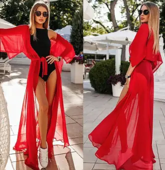 chiffon bathing suit cover up