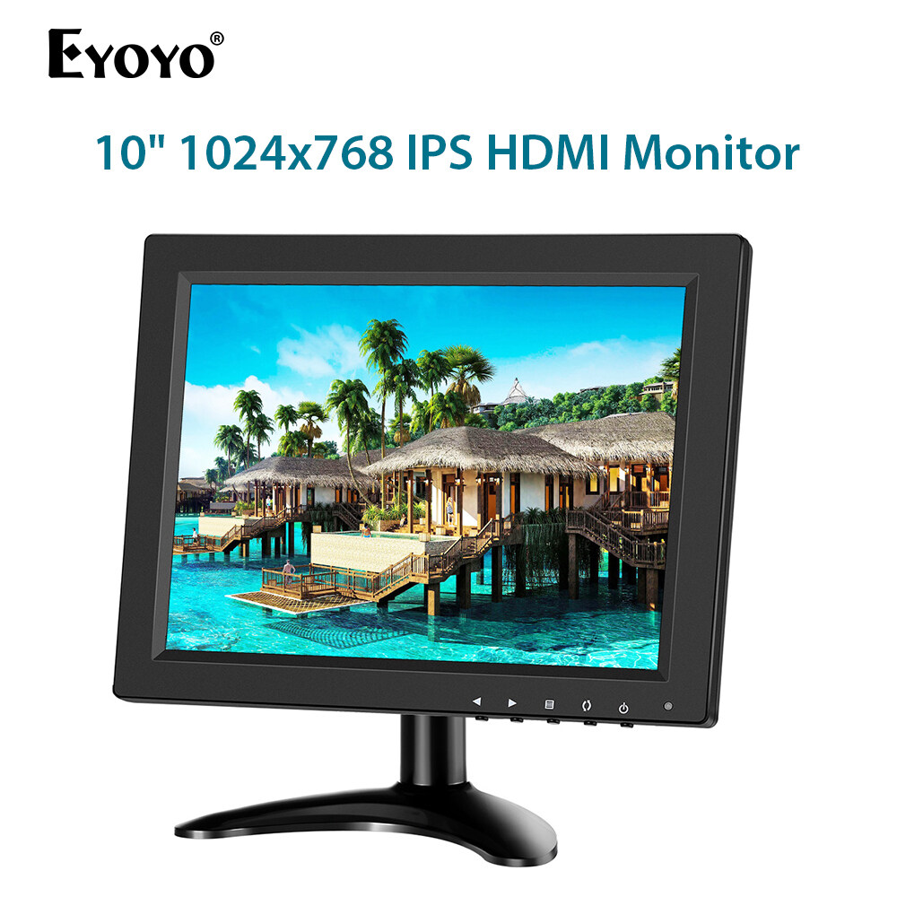 Eyoyo 10 inch Security CCTV Monitor Small Portable HDMI LCD Monitor IPS
