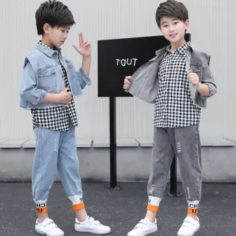 baby boy jean vest