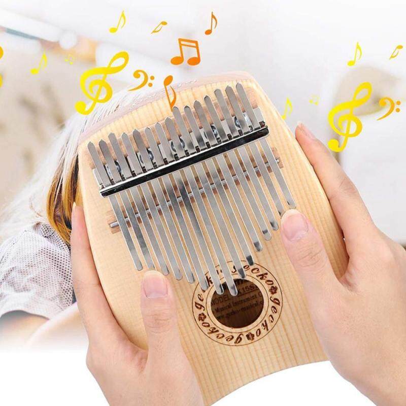 LightSmile Kalimba 15 keys Thumb Piano with Study Instruction and Tune Hammer, Premium Hand Piano Spruce Body Perfect Gift for Beginners Malaysia