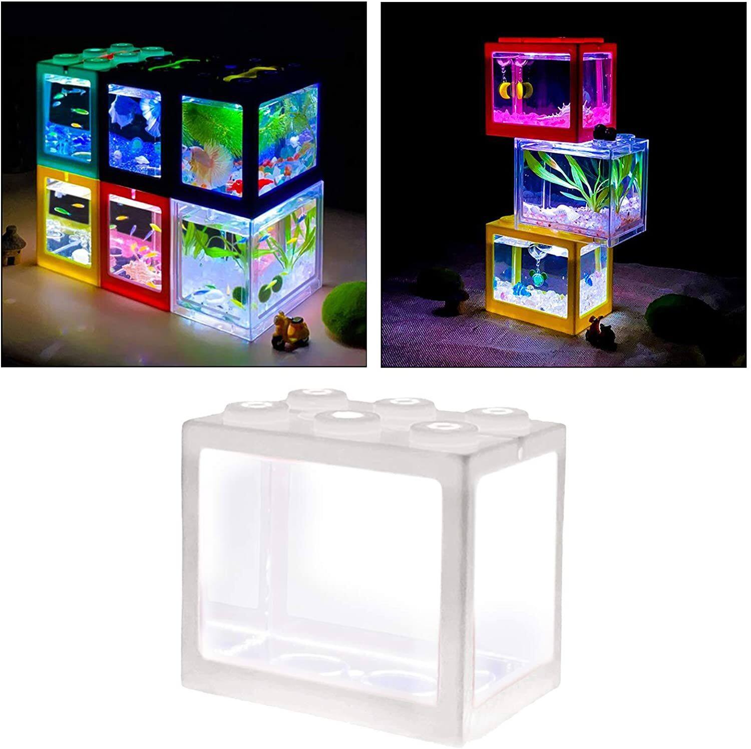 Khối Xây Dựng Đèn LED Đánh Cá Nhỏ Cho Cá Betta, Bể Cá