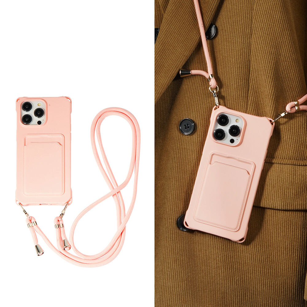 Ốp Điện Thoại Silicon Dây Đeo Cổ Cho iPhone, Ốp Lưng Kim Cương Lấp Lánh Cho iPhone 6 7 8 Plus SE 2020 iPhone XR XS MAX Iphone 11 Pro Max