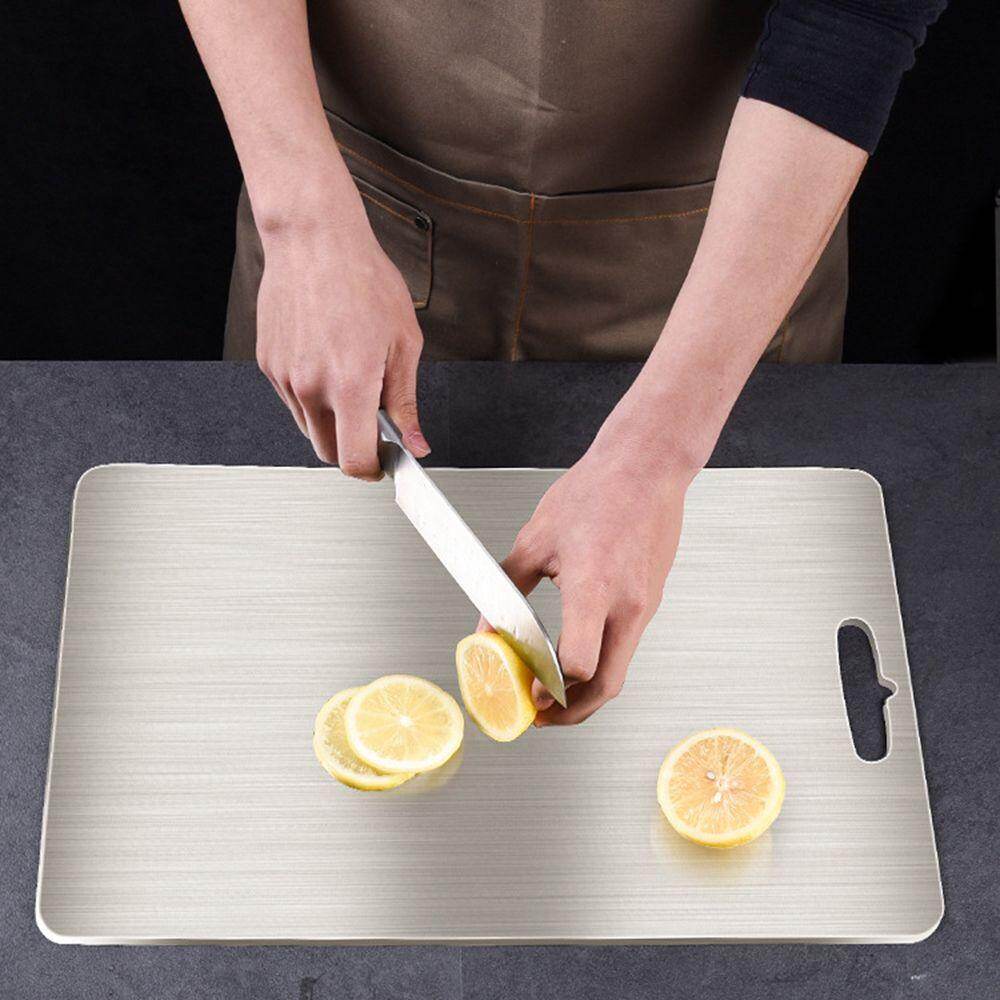 Kitchen Utensils --- 304 Stainless Steel Chopping Block Antibacterial Anti-mildew Cutting Boards Chopping Board Fruit Vegetable Meat Tools