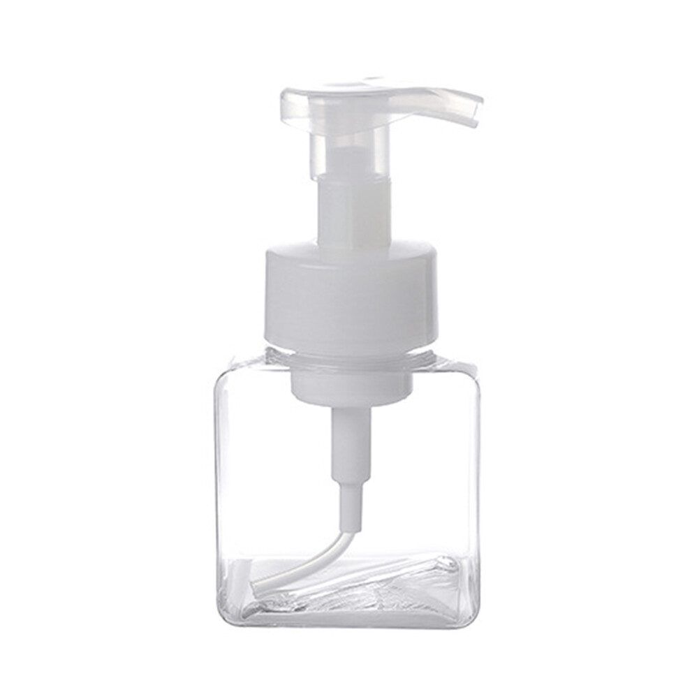 [SAWU]250ml 450ml Dispenser Soap Foam Foaming Pump Empty Square Bottle Travel Clear Bottle Liquid Shower Gel Foam Pump