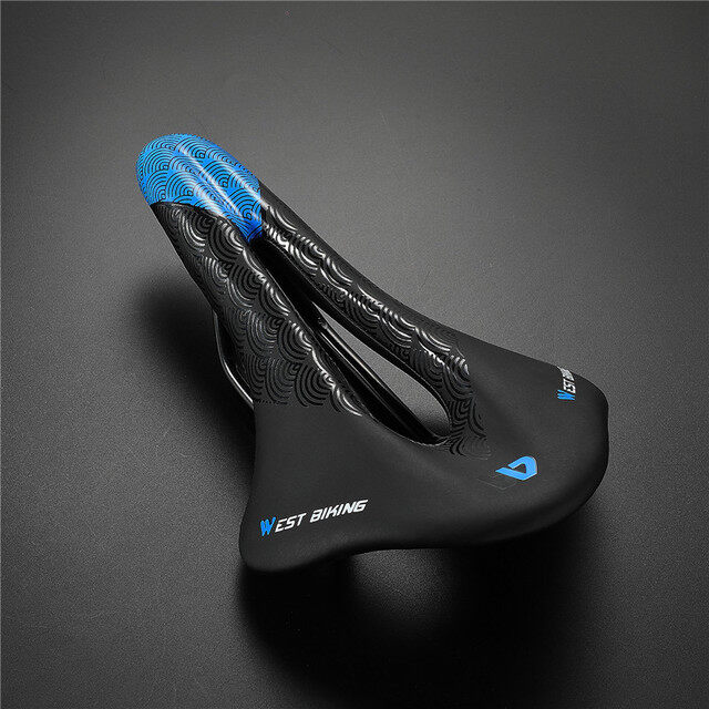 WEST BIKING Bicycle Saddle Seat Road Bicycle Seat Hollow Breathable Soft Cushion PU Waterproof Cycling Saddle