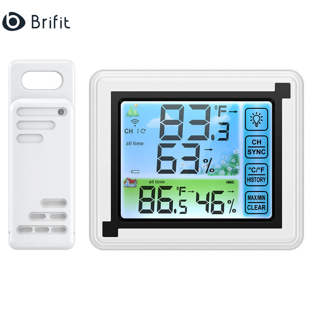 Brifit Digital Hygrometer Thermometer, Indoor and Outdoor Digital