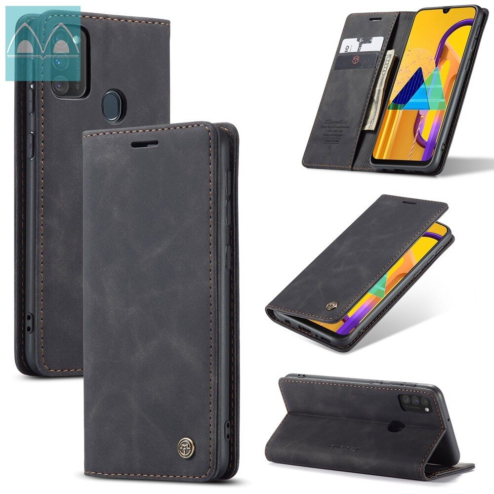 Retro Wallet Case For Samsung Galaxy M30S/M21 Luxury Credit Card Stand Magnetic Leather Flip Cover Casing For Samsung M30S M21