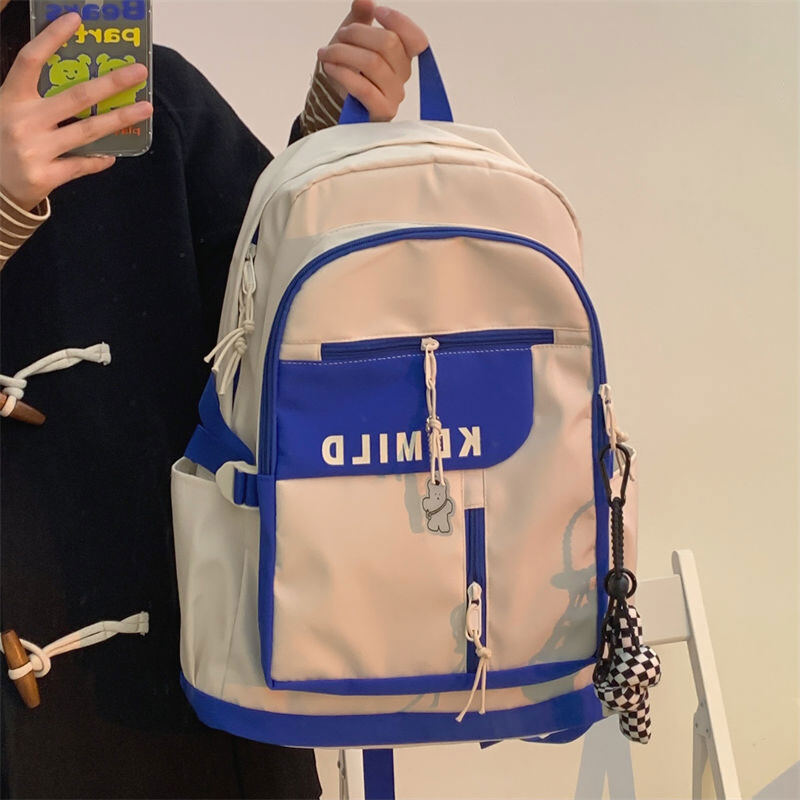 WOMA New lady bag simple college backpack high school students backpack large capacity backpack