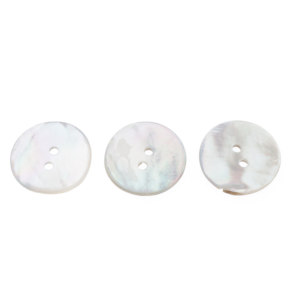 Baoblaze 50 Pieces Shell Button 2 Holes Sewing Button for Clothing Sweater