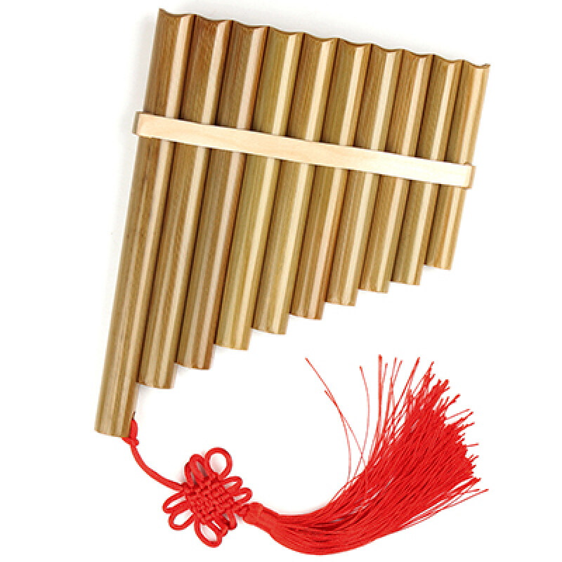 Chinese Traditional Musical Instrument 10 Pipes Pan Flute C Key High Quality Pan Pipes Woodwind Instrument Bamboo Pan Flute Malaysia