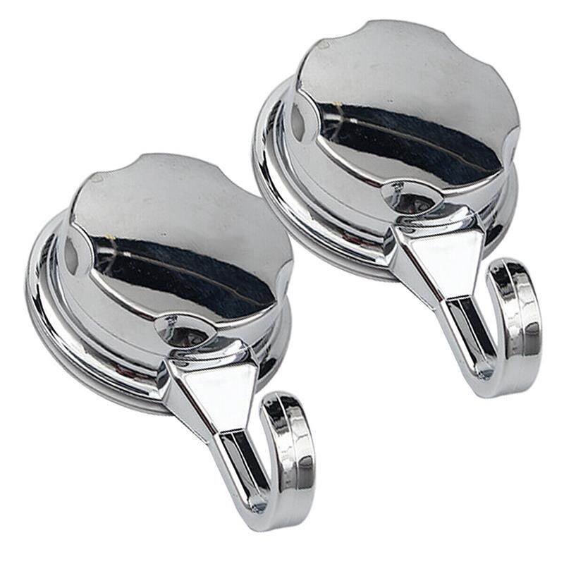 1/2X Removeable Vacuum Suction Cup Hooks Robe Towel Holder Hook Bathroom Kitchen