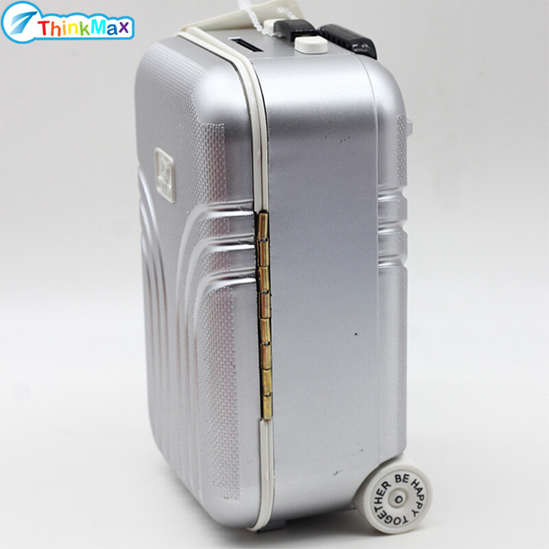 Cute Plastic Rolling Suitcase Mini Luggage Box for BJD Dolls