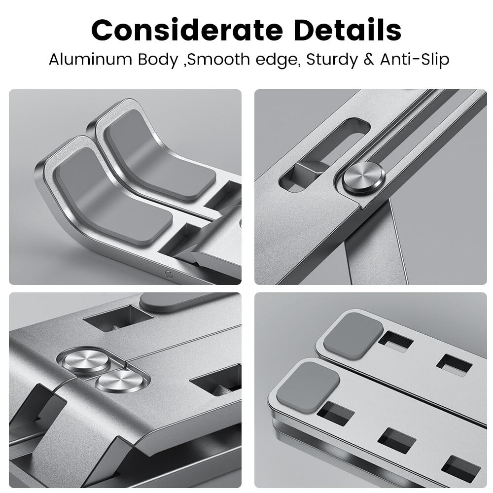 Bracket Laptop Stand Support Aluminum Notebook Portable Base Holder Macbook Stand For Lap Top Adjustable Accessories Computer PC