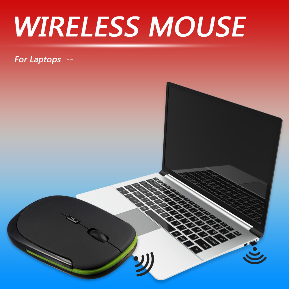 Ultra-Thin 4 Keys 2.4G Wireless Optical Mouse 3 Gears 1600DPI Rechargeable Mice Computer Accessories