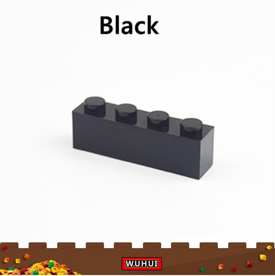 Wuhui 100g60pcs Diy Building Blocks Figures Thick Bricks 1x4 Dots Educational Creative Plastic Toys Compatible With Leduo For Children Building Bricks Kids Toy Toys For Boys Girls Compatible With All Brands