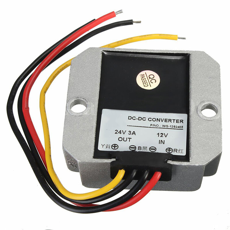 Dc-dc 12v step up to 24v 3a 72w car power converter regulator