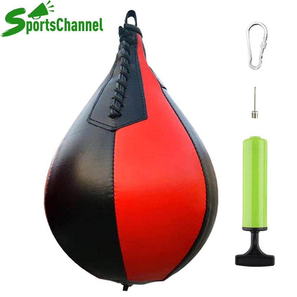 PU Boxing Speed Ball Sports Training Inflatable Punching Pear-Shaped Bag