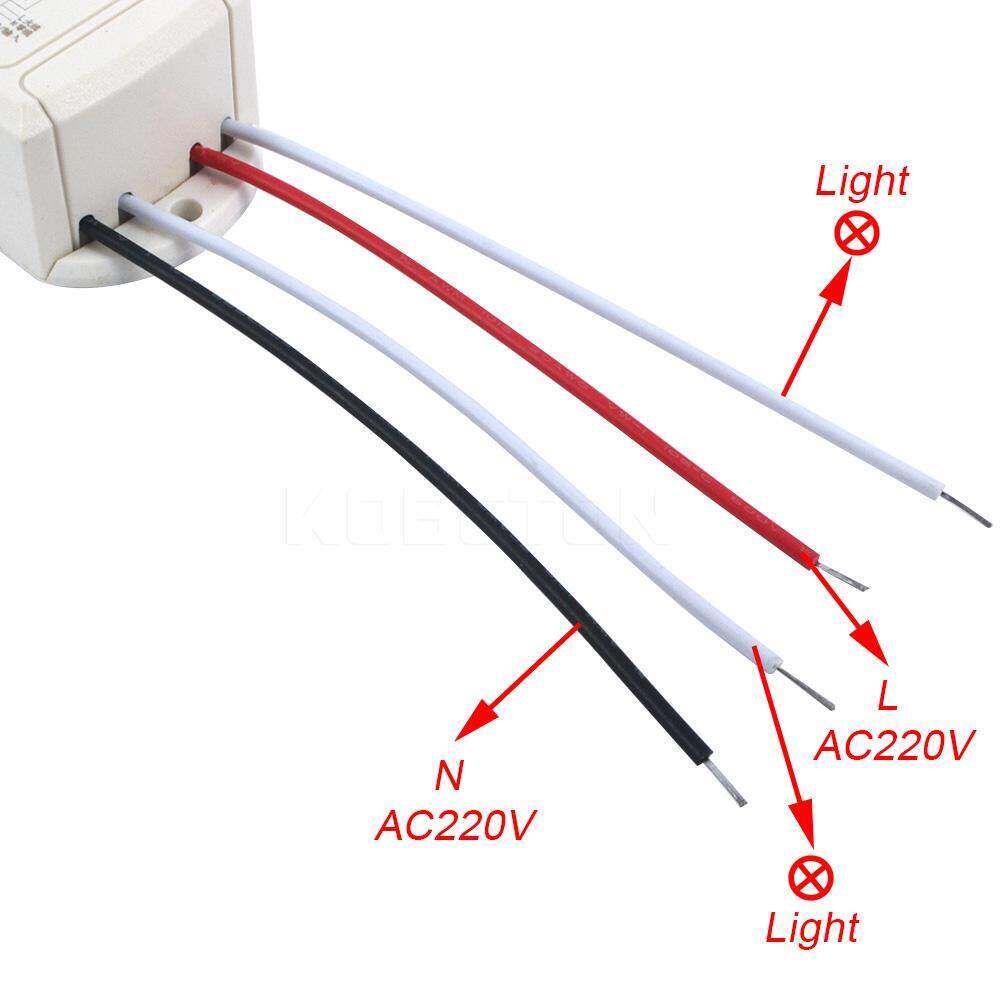 Kebidumei Công Tắc Cảm Biến Chuyển Động Cơ Thể Hồng Ngoại IR Công Tắc Đèn Tự Động Thông Minh 220V Bộ Chuyển Đổi PIR Cảm Biến Chuyển Động Có Thể Điều Chỉnh