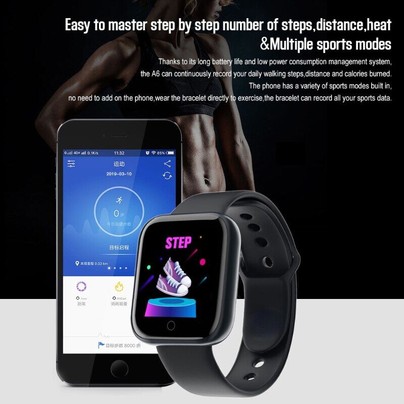 นาฬิกาสมาร์ทวอช กันน้ำSmart Sport Wristwatch Fitness Y68 Color Screen