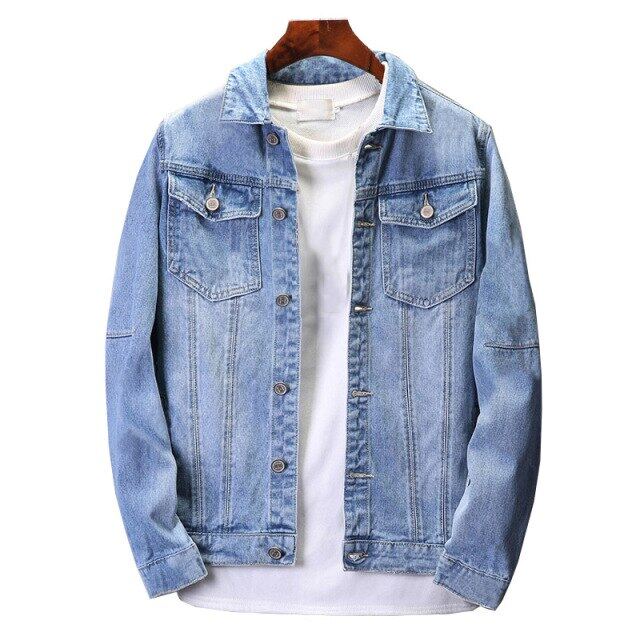 mens light denim jacket