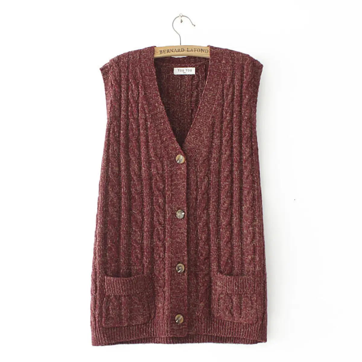 women's sleeveless cardigan vest
