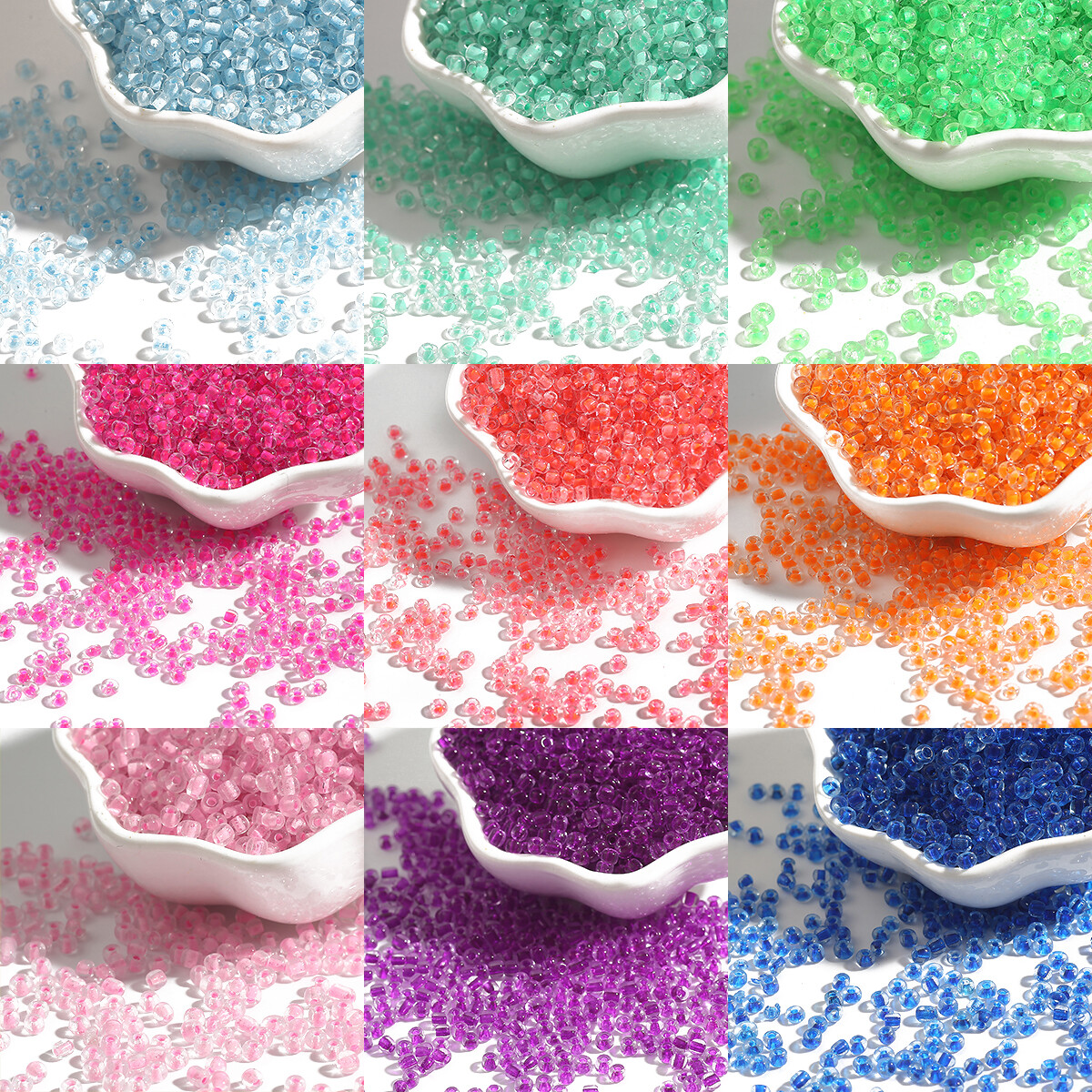 Multicolor 500pcs 3mm Czech Seed Beads Glass Spacer Beads For DIY Bracelet Necklace Jewelry Making