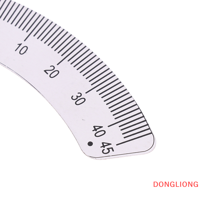 DONGLIONG Angle Plate Scale Ruler 45 Degree Angle Arc Measuring Gauging Tools Caliper