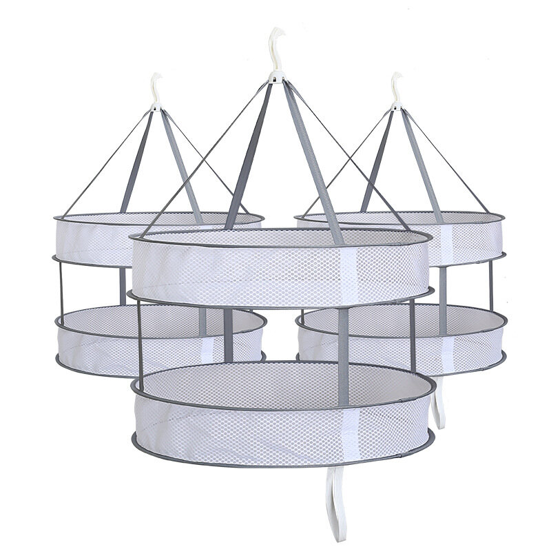 Thợ Săn Trong Mơ Giỏ Phơi Quần Áo Một Lớp/Hai Lớp, Lưới Treo Giá Phơi Lưới Mini Gấp Gọn Bỏ Túi Vớ Đồ Chơi Mỹ Phẩm, Kệ Hơi