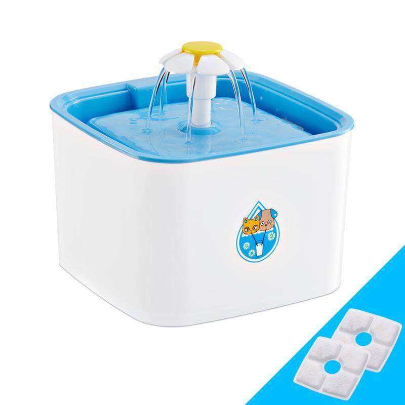 Anh/Rắc Cắm Châu Âu Trụ Uống Nước Bát Ăn Cho Thú Cưng 2.5L Tự Động Mèo Cưng Dụng Cụ Cho Uống Nước Với 2Pcs Lọc Than Hoạt Tính Cho Chó Kitten